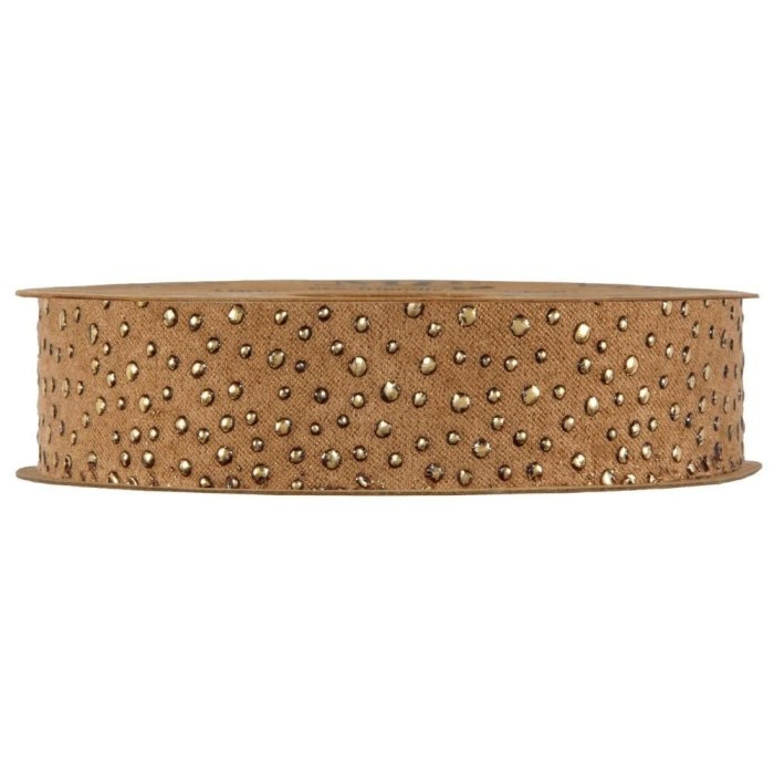 NASTRO GOLD DROPS MM25X10MT MARRONE